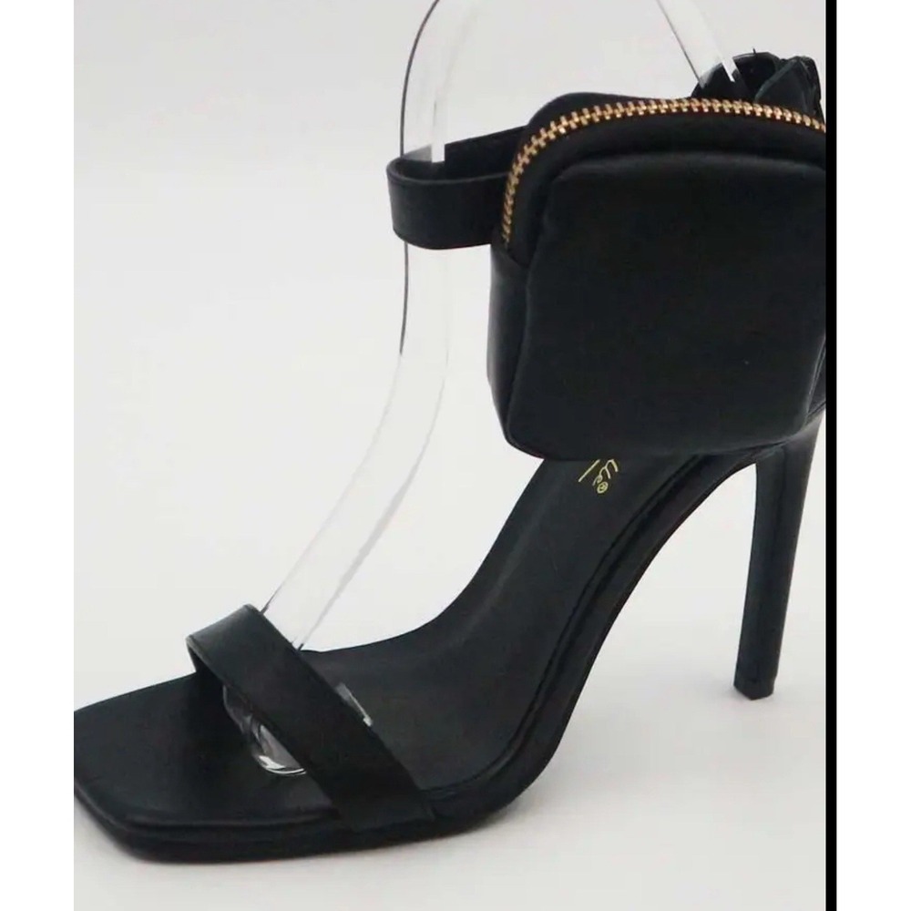 Anne Michelle Size 10 Pocket Heels Pumps Cosplay Y2K Gothic 4" heel black